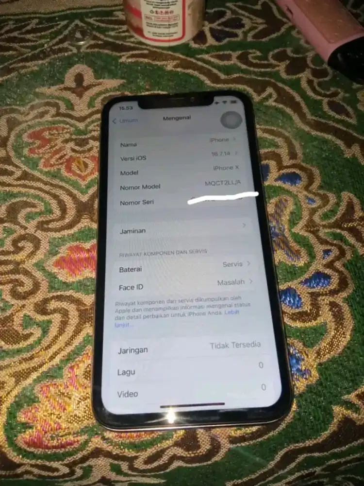 iPhone X 64 gb (pembayaran via transfer)