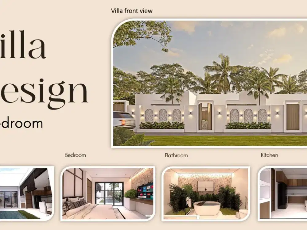 Villa Bali dekat pantai private pool bisa KPR harga 1M tanah 1 are 1Bed Hingga 3Bed