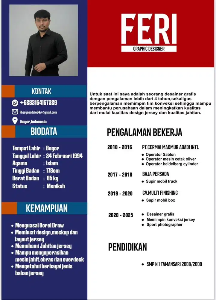 Cari Loker apa aja Driver atau Desain grafis