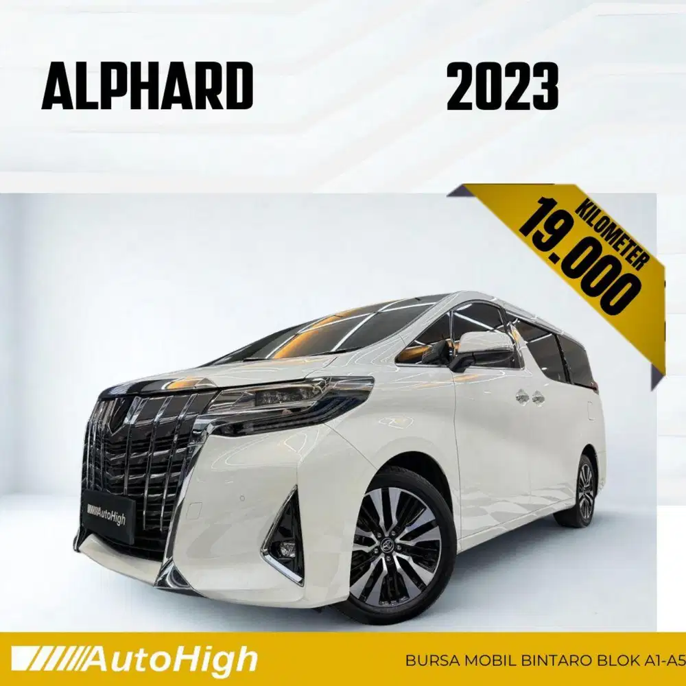 DP10% [Km19.000] Alphard G 2023 White Reg 2024 #AUTOHIGH