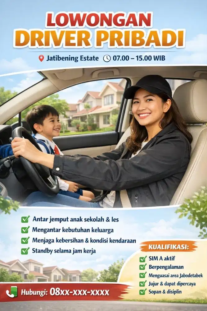 Dibutuhkan Driver Wanita