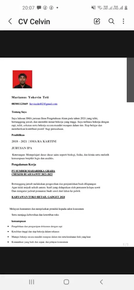 Nyari loker apa sajah yg penting dapat mes