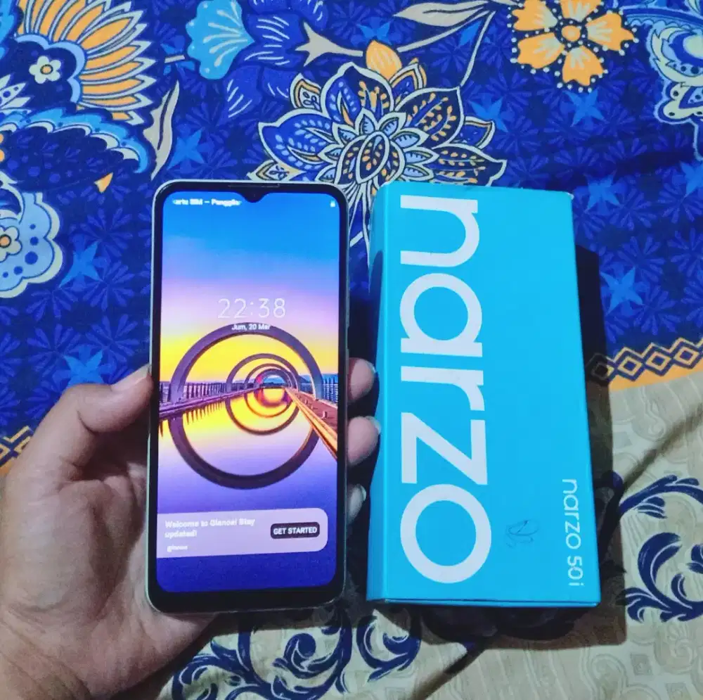 Realme Narzo 50i ram 4/64 Fullset Mulus Nomines