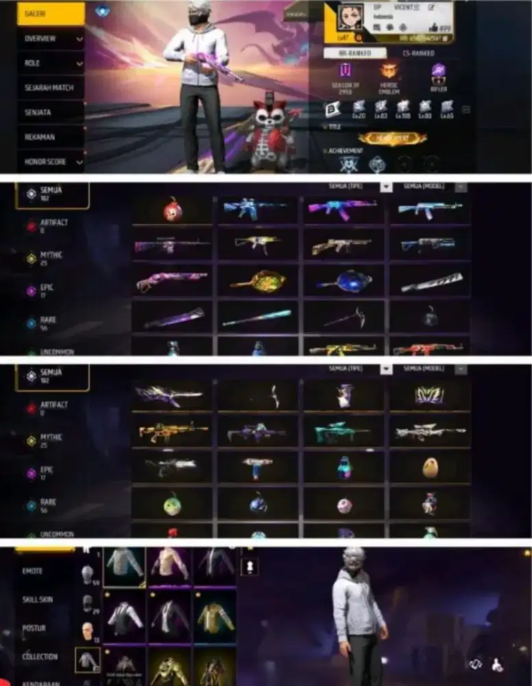 JUAL AKUN FF SPEK LIHAT DI FOTO