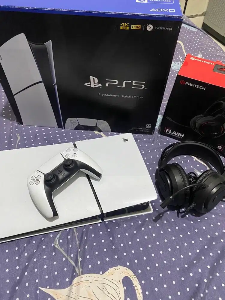 PS5 SLIM DIGITAL (JAPAN), BONUS GAME DIGITAL DAN HEADSET