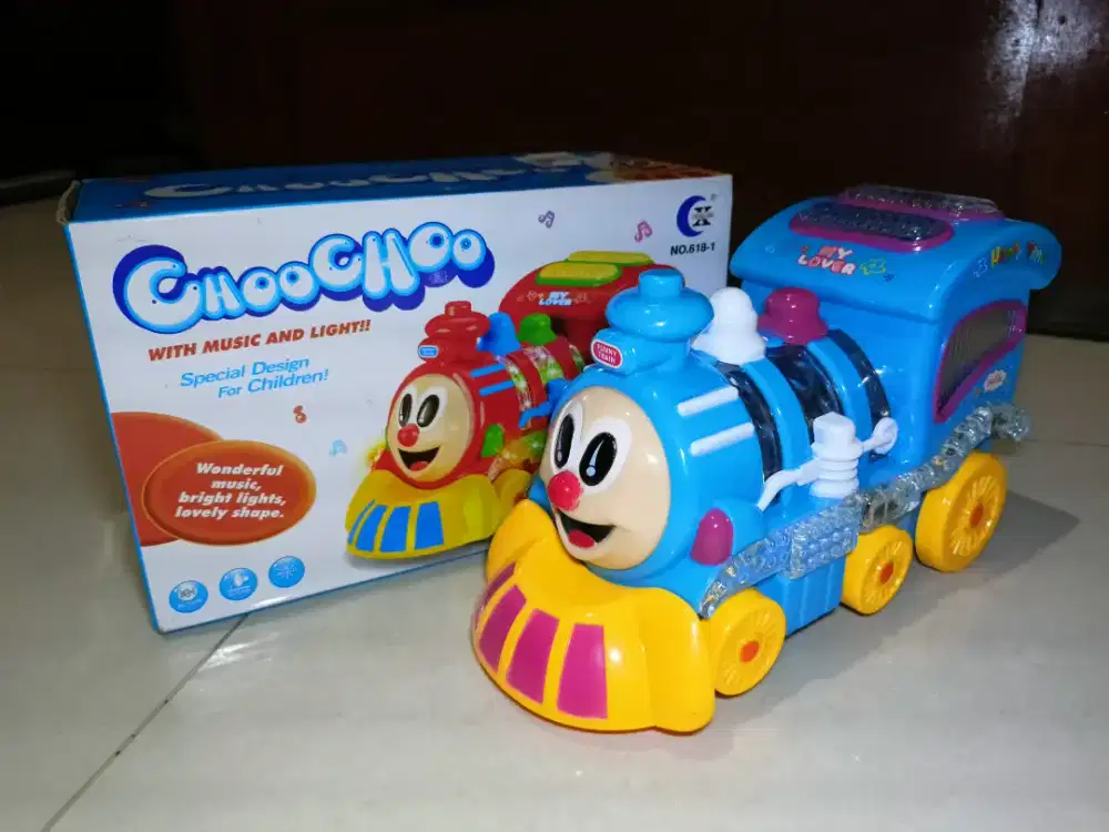 Mainan Anak Kereta Lokomotif Lampu Dan Musik Mobil Anak