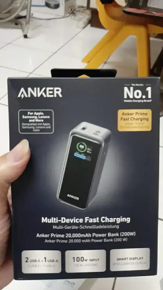 Anker prime powerbank 20.000 mah