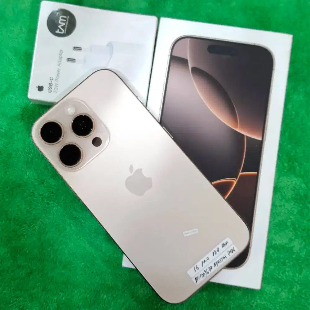 iPhone 16 Pro 128gb iBox Garansi on Fullset original FREE ADAPTER