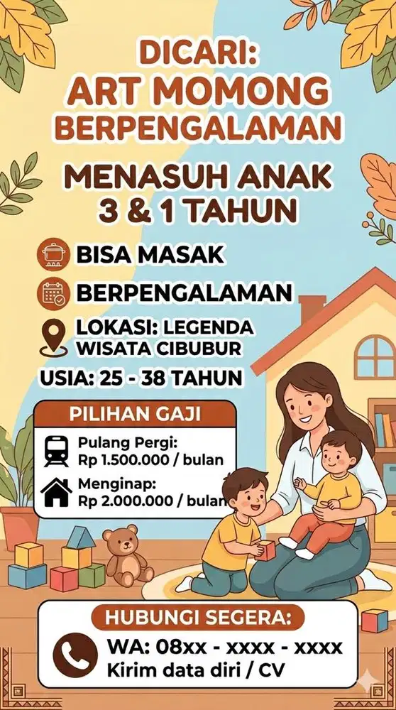 Dicari ART MOMONG LEGENDA WISATA