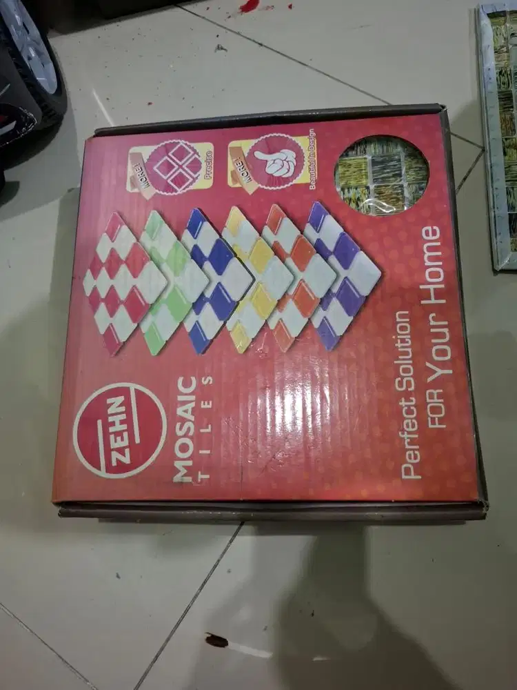 Dijual Keramik Mozaik Kaca ZEHN (1 Box Isi 11 Pcs + 2 ) - Murah