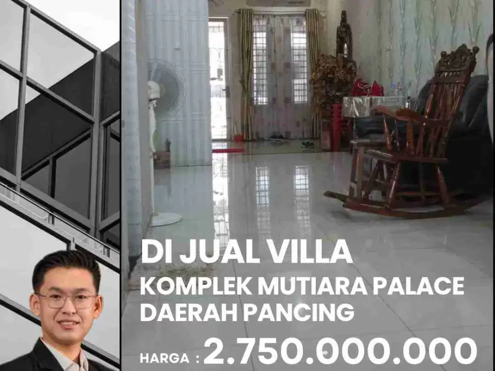 Harga Turun Guys, Yuk DI JUAL CEPAT VILLA DI KOMPLEK MUTIARA PALACE