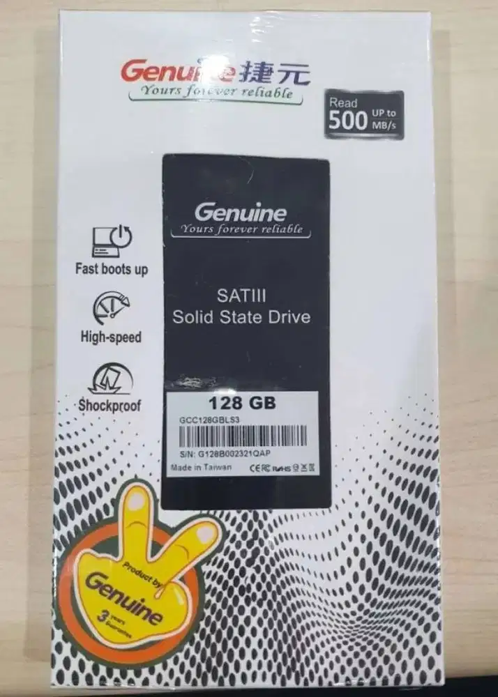 SSD 128 GB 128GB Genuine speed up to 550MB/s New Garansi Resmi 3 Tahun