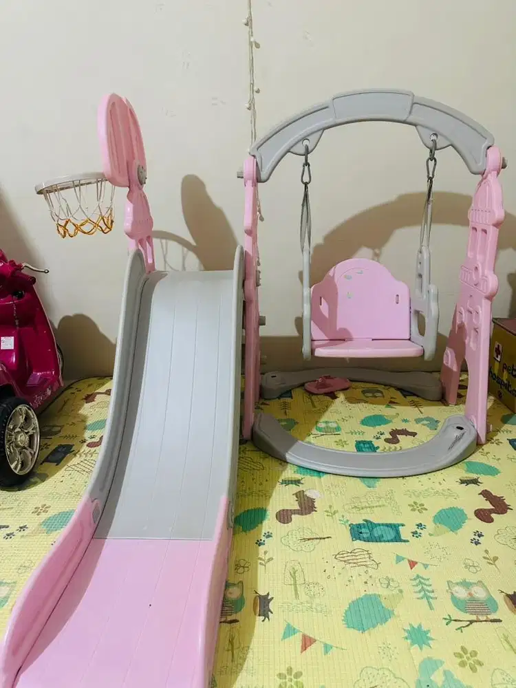 Jual murah set playground anak,,Ayunan perosotan ++ pagar main