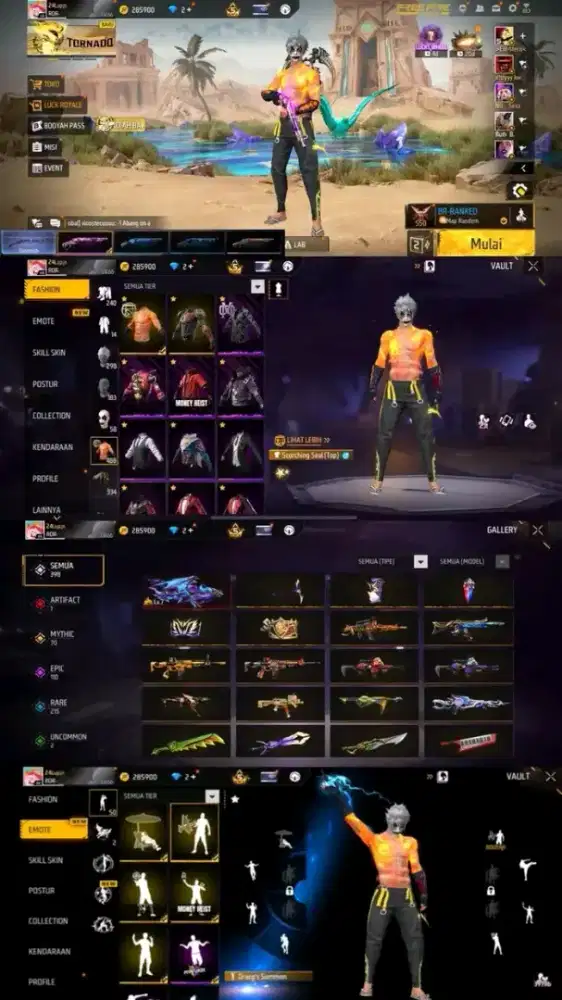 JUAL AKUN FF SULTAN BAGUS MURAH MERIAH AMANAH DAN TERPERCAYA