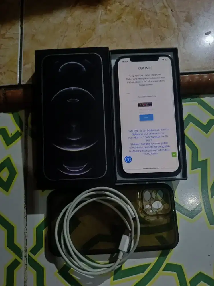 iPhone 12 pro 256 Resgist beacukai