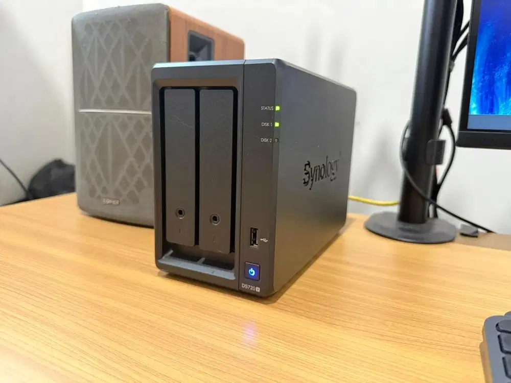 Synology DS720+ NAS 6TB + 2x 500GB NVMe Cache Siap Pakai