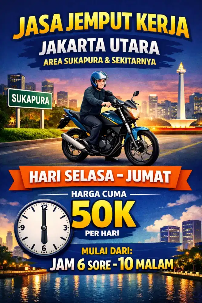 Jasa jemput kerja (bisa nego ko)