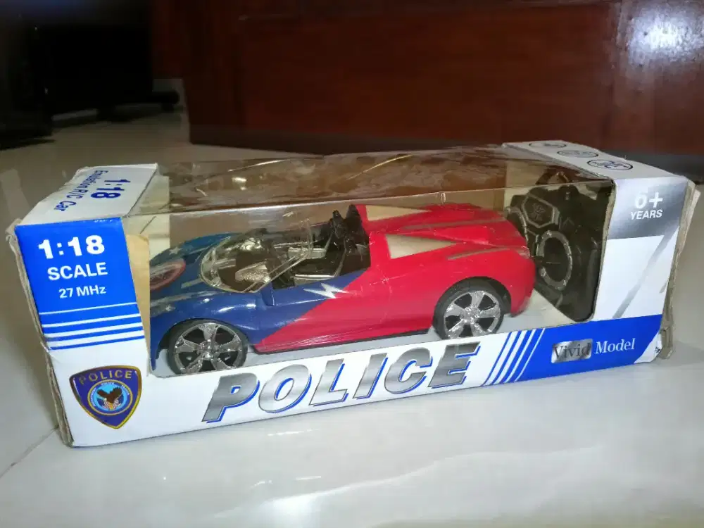 Mainan Mobil Remote Control Polisi Mainan Anak Cowok