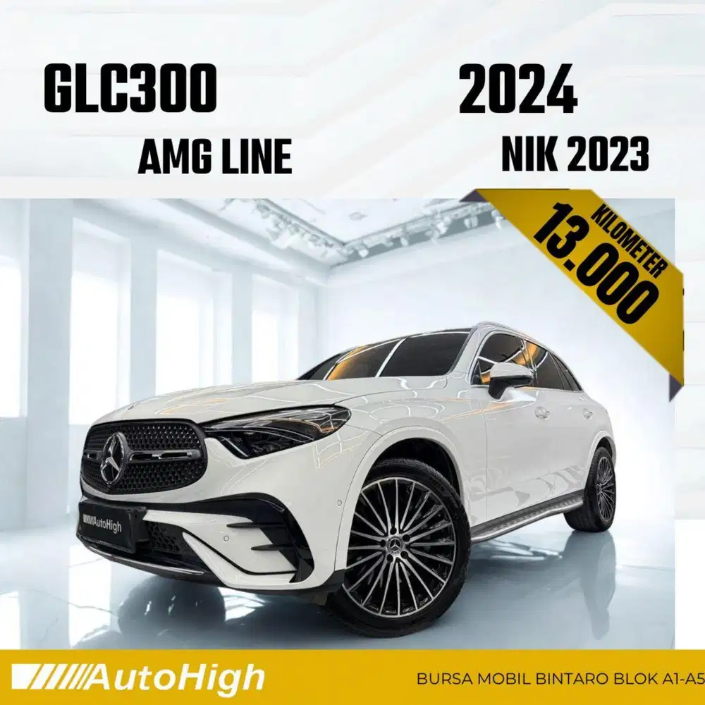 DP10% [Km13.000] GLC300 AMG 2023 White / GLC 300 Reg 2024 #AUTOHIGH