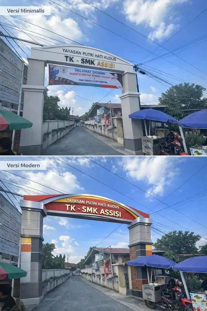 Pembuatan Gapura sekolah & Perusahaan