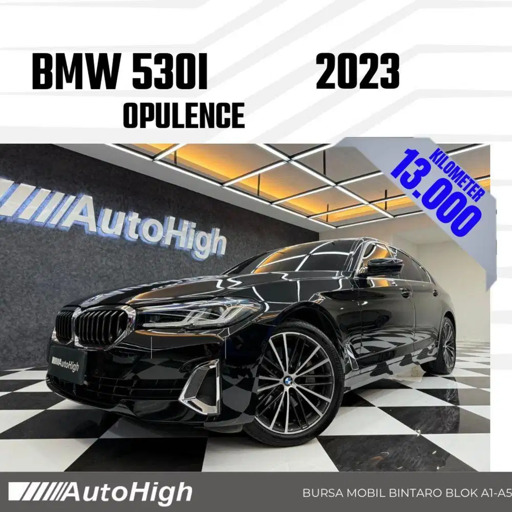 DP10% [Km13.000] 530i Opulence 2023 Black Reg 2024 #AUTOHIGH