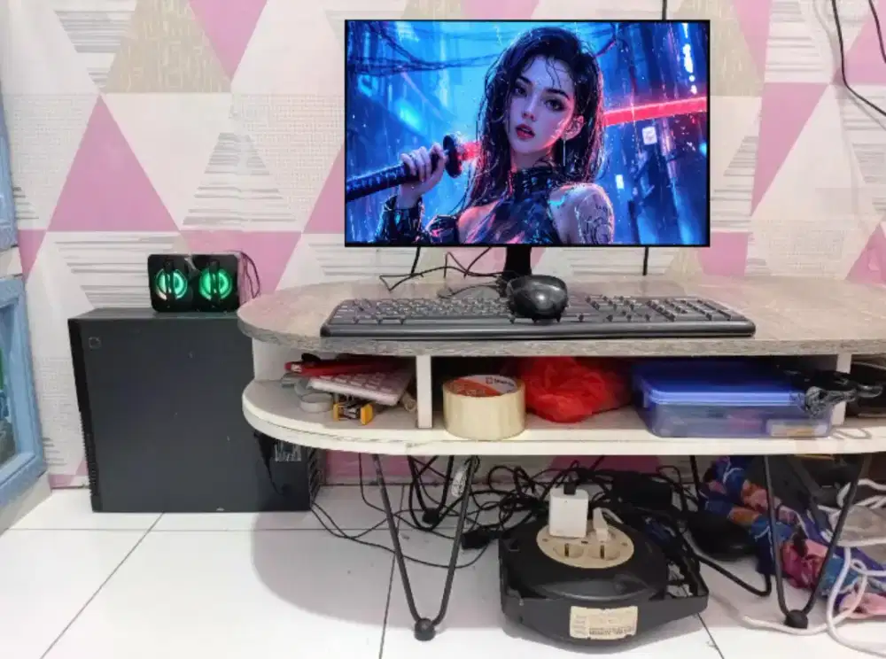 PC GAMING FULSET + LCD + RAM 8 GB + VGA 1 GB + HD 500 GB + GAMES APP