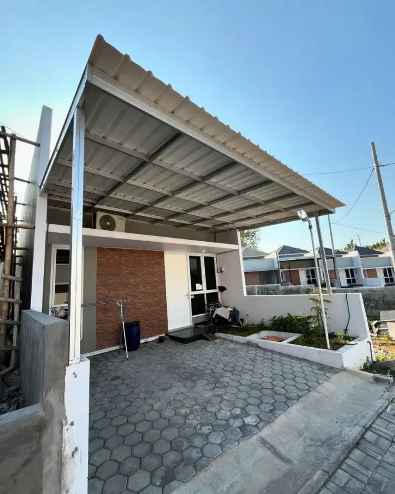 Pasang kanopi alderon singgle dan atap bocor