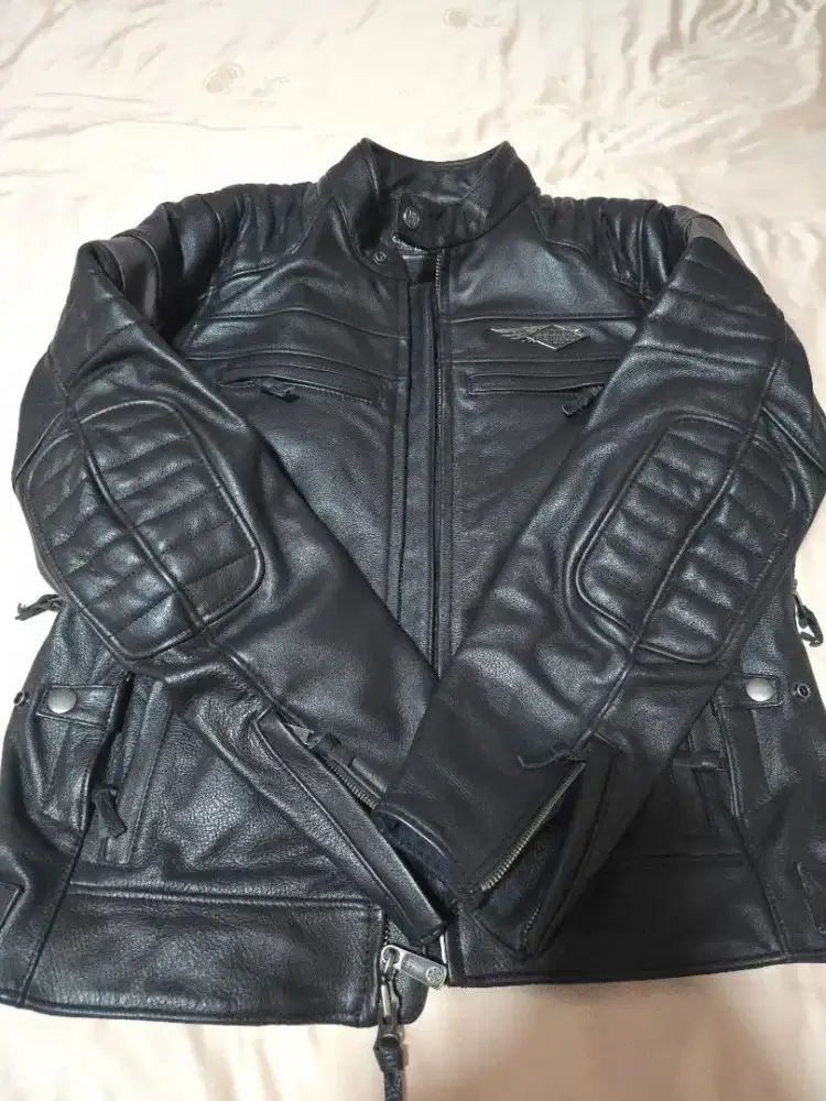 Harley Davidson 120th original jaket kulit motor bikers jacket size M