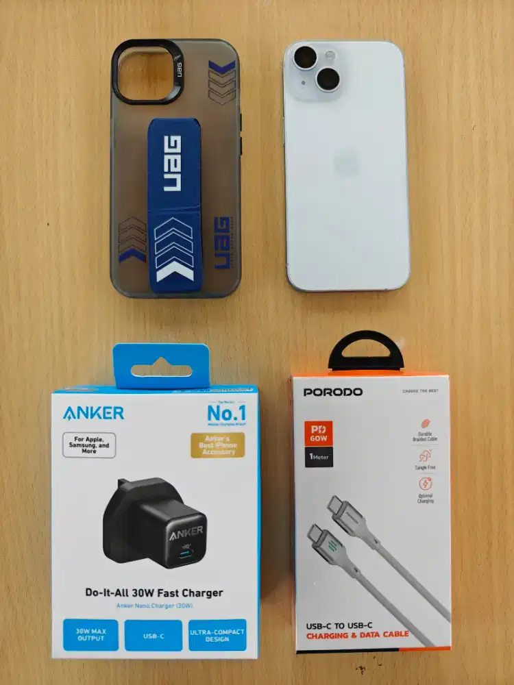 iPhone 15 128gb Dual SIM Fisik IMEI terdaftar Beacukai setara iBox