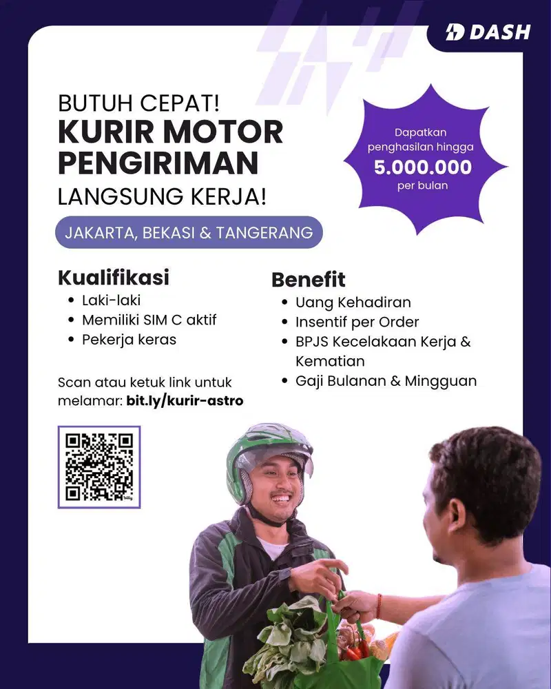 LOWONGAN KERJA KURIR PENGIRIMAN