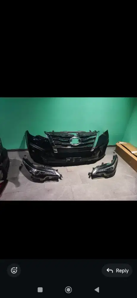 Bumper depan Dan belakang dan stop lamp head lamp fortuner vrz 2019
