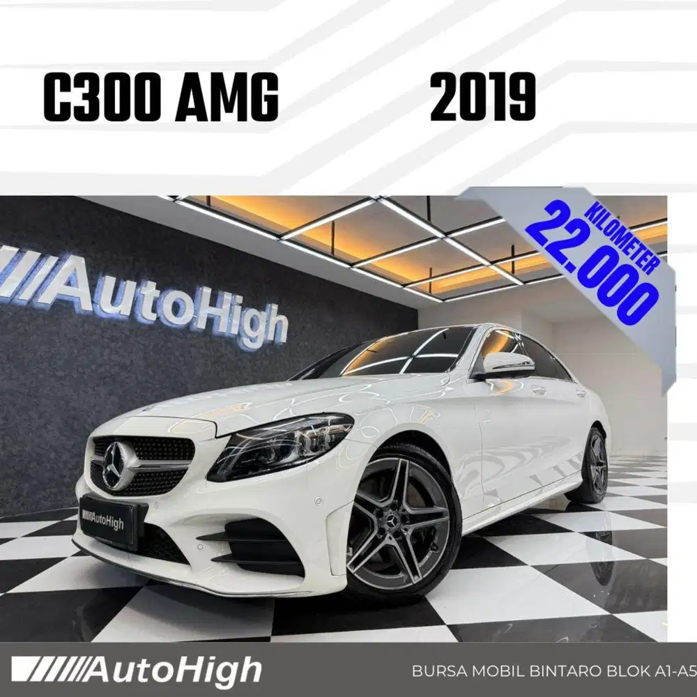 DP10% [Km22.000] C300 AMG 2019 White Reg 2021 #AUTOHIGH