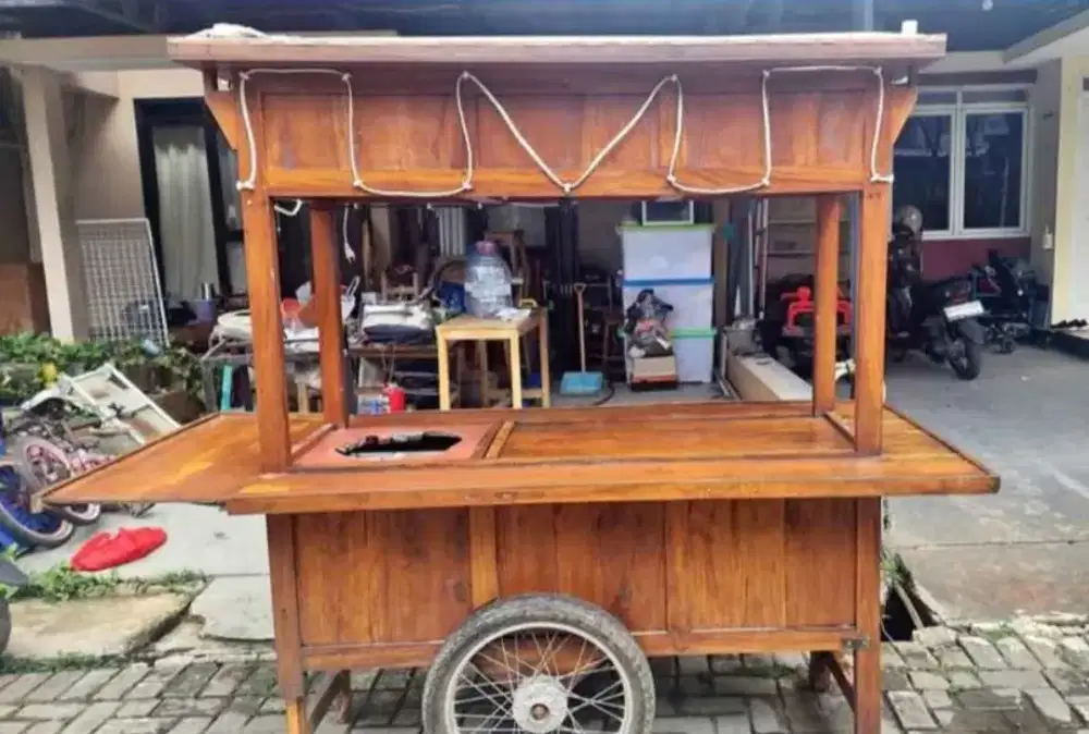 Gerobak angkringan dan printilan nya