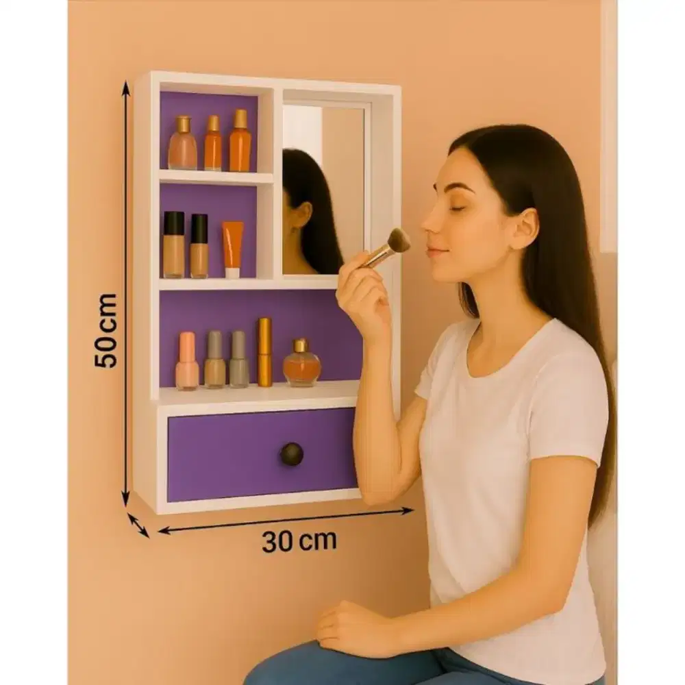 rak kosmetik gantung