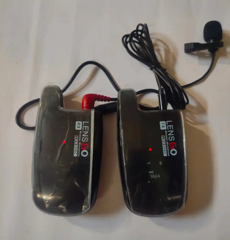 Lensgo Lwm 308c Single mic wireless clip on For kamera dan smartphone