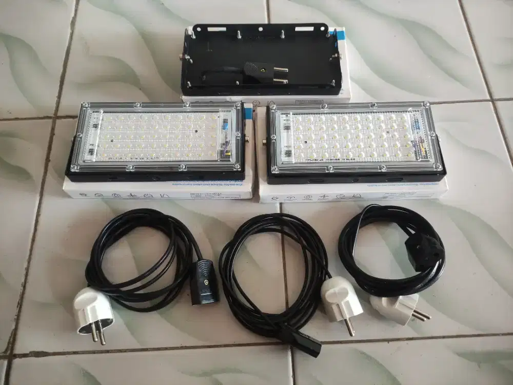Lampu Led 50 watt 3 pcs rakitan