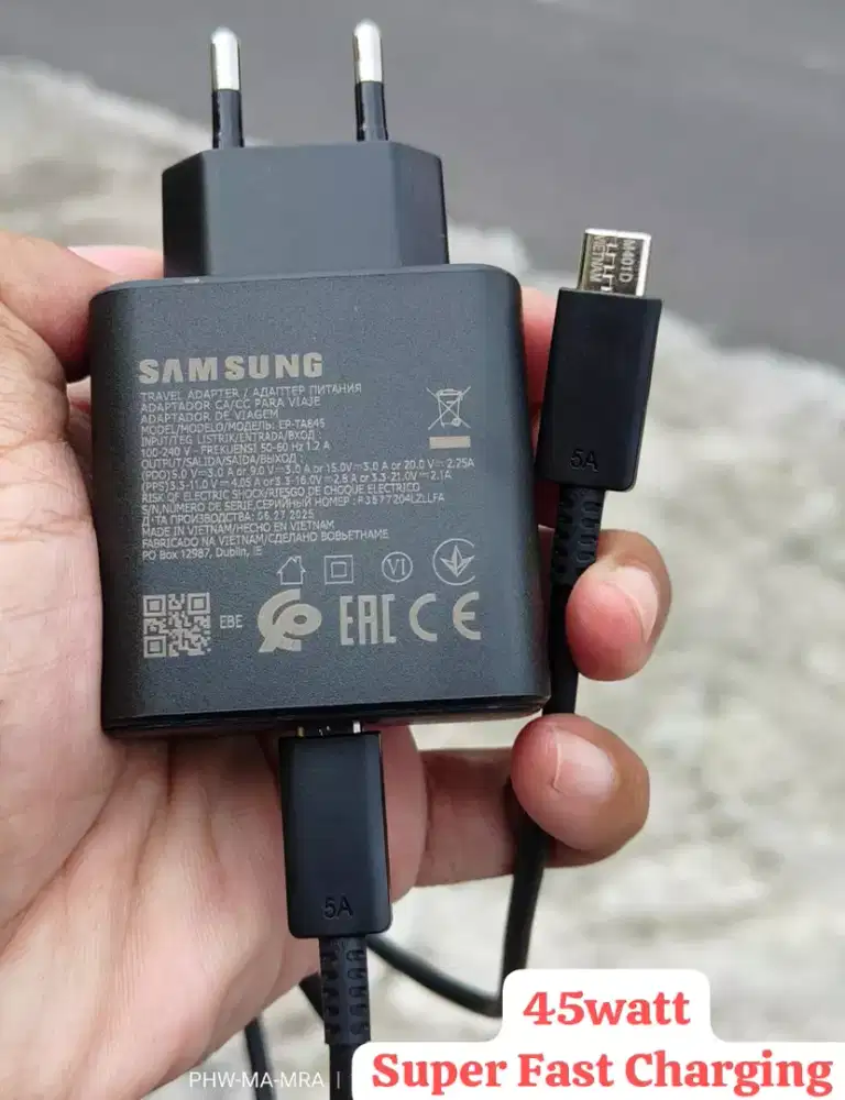 Charger Ori Samsung 45watt ( Super Fast Charging )