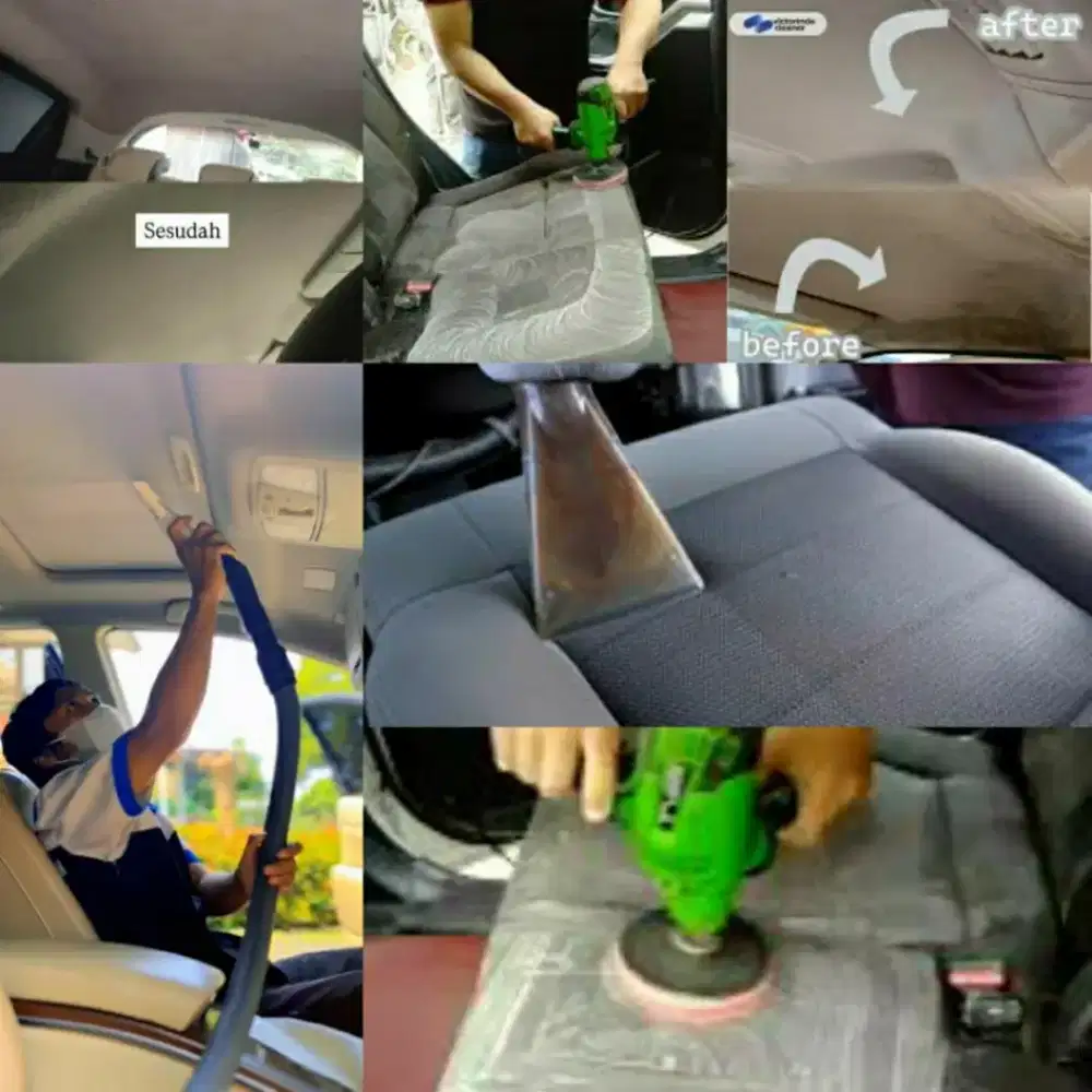 Cuci Plafon Mobil, Jok Mobil, Doortrim, Dashboard, Karpet Dasar Mobil.