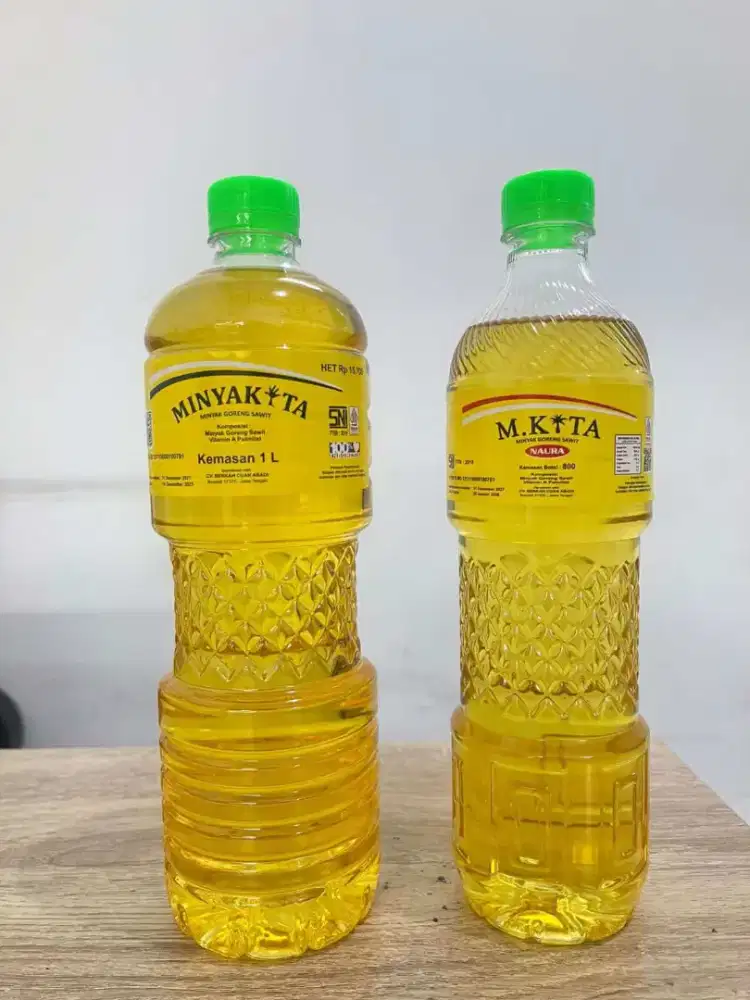 MINYAK GORENG M KITA - KEMASAN 1 LITER, 700ML, 800ML