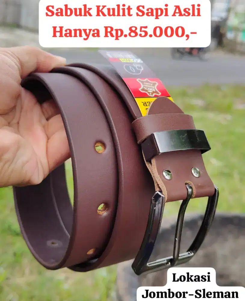 SABUK FULL KULIT SAPI ASLI 100%