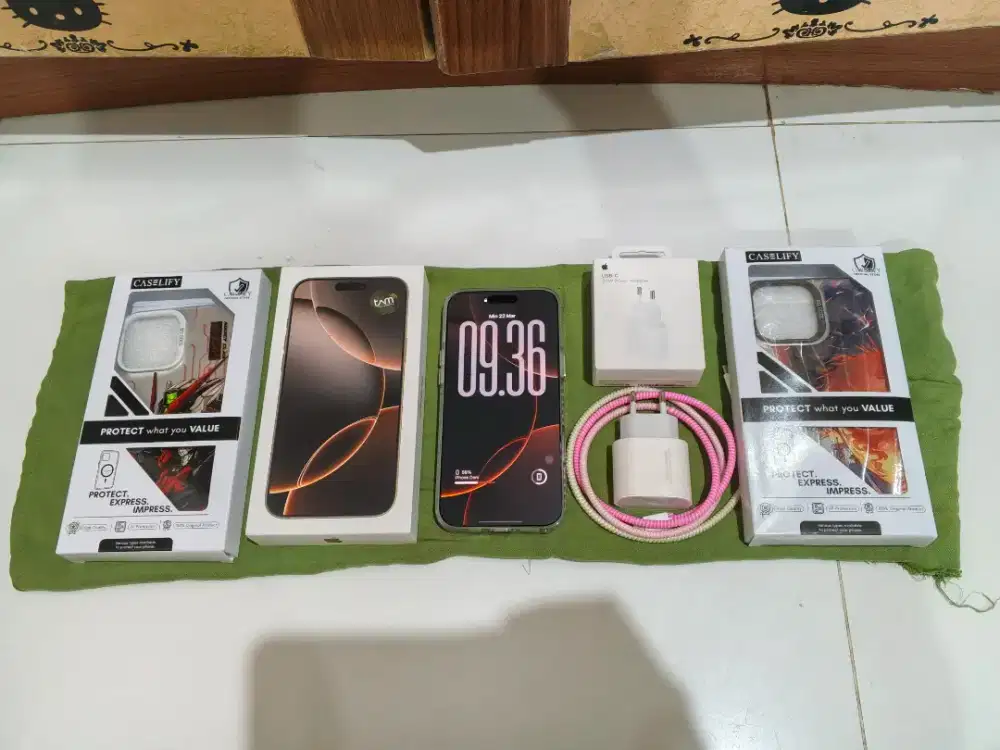 Iphone 16 Pro Max 256 Dessert Ibox Gr. On + Adaptor Charger Ori