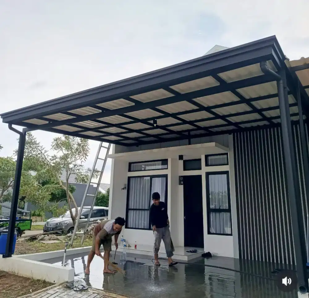 Jasa pasang kanopi hollow atap alderon