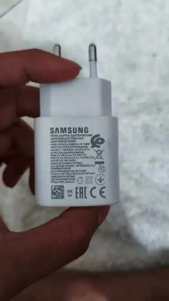 Charger Samsung 25 Watt
Power Super Fast Charging Type C To C ORI