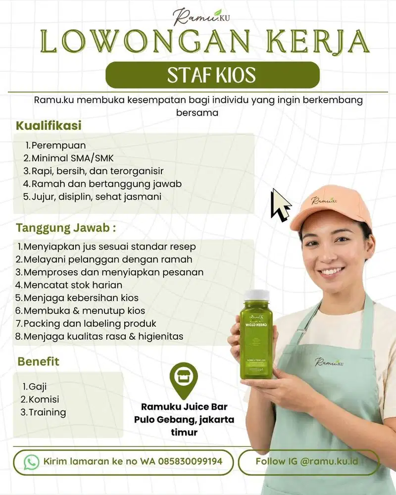 Lowongan Pekerjaan Staf Kios