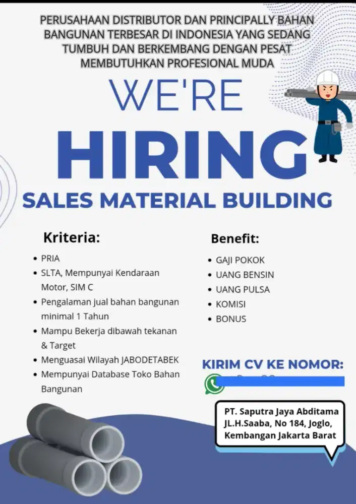 SALES MATERIAL BUILDING