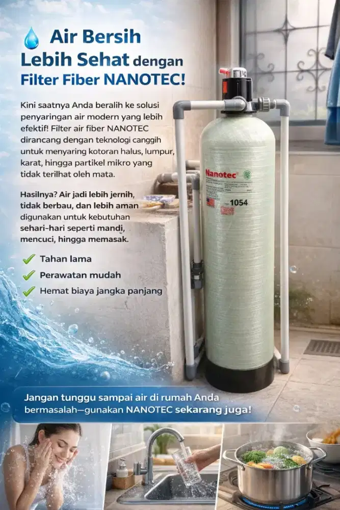 Air Keruh Jadi Jernih! Saatnya Pakai Filter Air Fiber Terbaik
