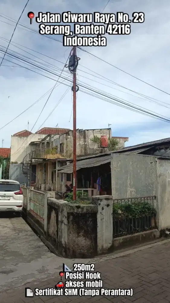 Jual Tanah SHM Hook Pinggir Jalan Dekat Kampus UNBAJA & UNTIRTA