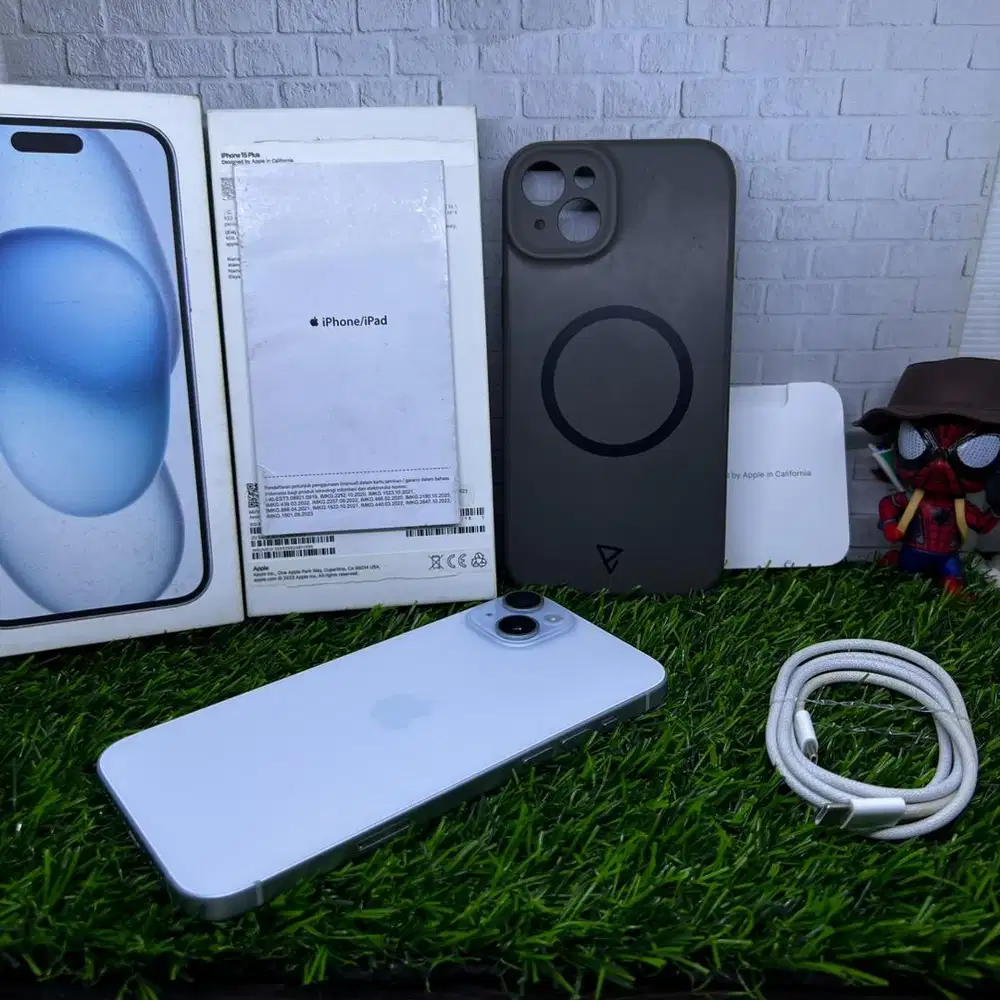 Iphone 15 plus ibox 128gb fullset original bh 91%