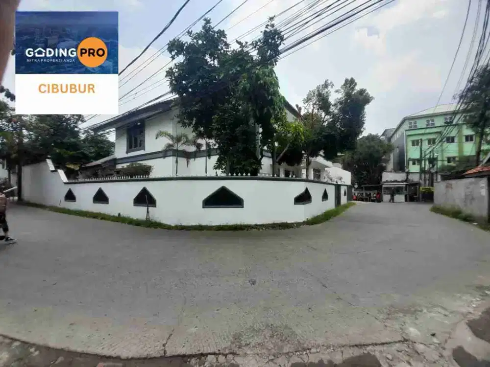 Turun harga!!rumah mewah besar pinggir jalan raya, sebelah Karnos Film, selangkah ke mall TSM Cibubur dan Toll Jagorawi Cibubur