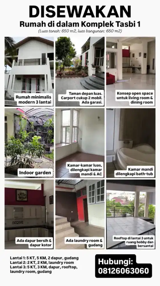 Disewakan Rumah Tasbi 1